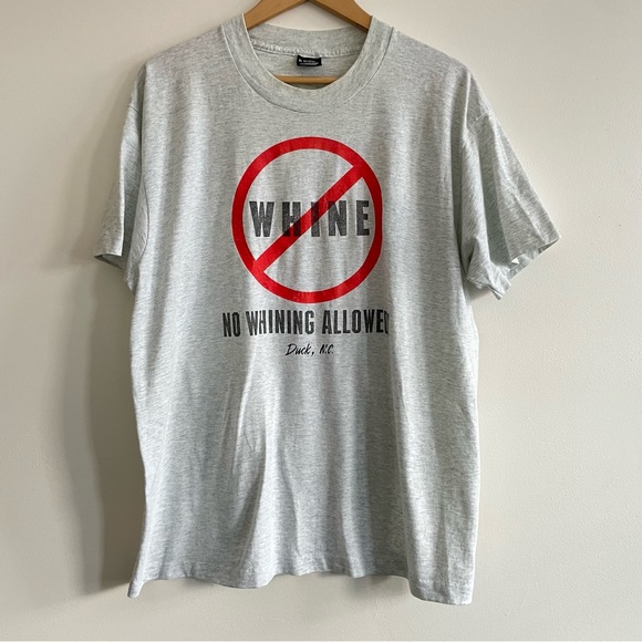 Vintage Duck North Carolina Fun Humor Graphic T-Shirt No Whining Allowed size XL - Picture 9 of 12